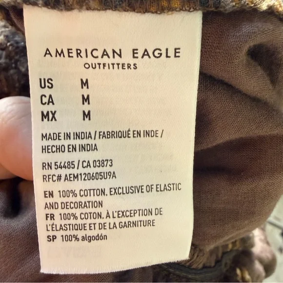 American Eagle AE V-Neck Romper Leopard Print Size Medium - Picture 9 of 13